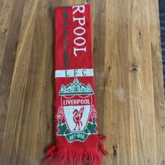 LIVERPOOL 1892 マフラータオル　スカーフ 赤 フリンジ付き LIVERPOOL 1892 マフラータオル スカーフ 赤 フリンジ付き