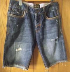 USED加工 ヒゲ ZARA JEANS デニムショートパンツ W31