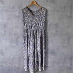 【美品】&.NOSTALGIA花柄コットンマキシドレス 16-18サイズ