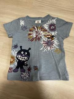 あんぱんまん　花火プリント Tシャツ 80cm