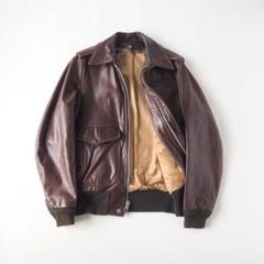 Schott　size36　a-2　レザージャケット　シングルライダース　茶色 Schott size36 a-2 レザージャケット シングルライダース 茶色