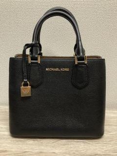 美品 MICHAEL KORS マイケルコース 2WAYショルダーバッグ 本革黒 極美品☆MICHAEL KORSマイケルコース 2wayショルダーバッグ 黒