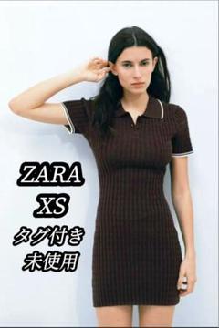 ZARA ケーブルニットミニワンピース 0014/001 ZARA】【タグ付き未使用】ケーブルニットミニワンピース XS