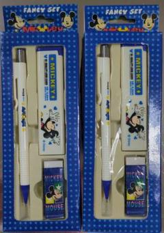 ディズニー　ミッキー　未使用　シャープペン　2個セット　ミッキーマウス