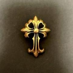 BRASS ブラス 真鍮製 クロス 十字架 コンチョ 未使用