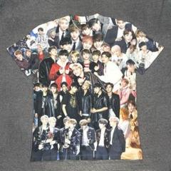 未使用級　BTS　総柄　Tシャツ　ヴィ　ジョングク　ジミン　ジン　シュガ　希少