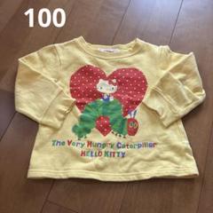 はらぺこあおむしとキティちゃん コラボトレーナー 100cm