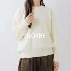 SLOANE ニット 12G ダブルフェイス天竺メリノウール アイボリー