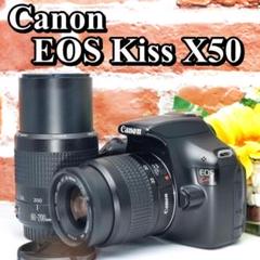✨スマホ転送OK✨Canon EOS Kiss X50✨ダブルレンズセット