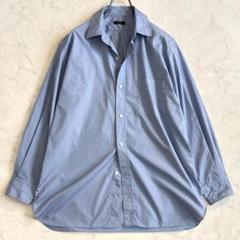 美品♪イレーヴ 長袖シャツ ゆったり ロング丈 ブルー サイズ2 rr9