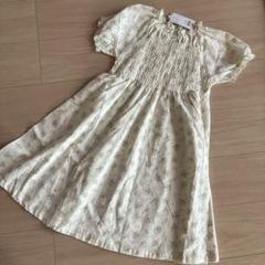 アプレレクール　小花柄ギャザーワンピース130新品