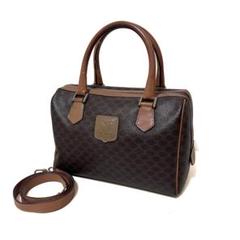 CELINE セリーヌ 2wayハンドバッグ ボストン PVC マカダム M13