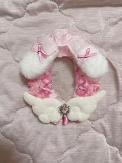 トレカケース ハンドメイド ピンク うさぎ 羽 リボン 韓国