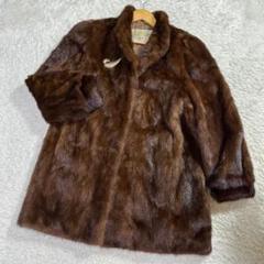 デミバフミンク 大きいサイズ ブラウン フレアシルエット 丈105cm XL