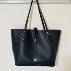 COACH コーチ　トートバッグ　黒/赤　北川景子さん着用 COACH コーチ トートバッグ 黒/赤 北川景子さん着用｜Yahoo