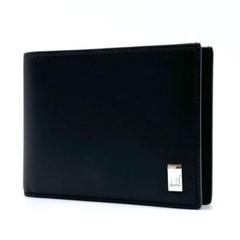 極美品✨dunhill ダンヒル サイドカー 二つ折り財布 小銭入れ有 本革 黒