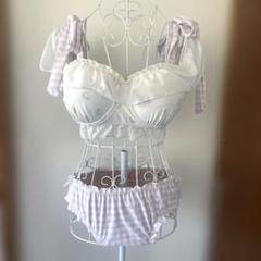 ❤︎パフューム柄　ビキニ　水着　3点セット　L 11L❤︎夢展望 533272-01_87cf5a15-b067-4431-