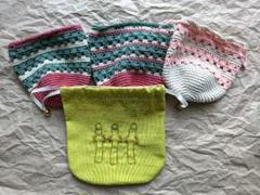 ハンドメイド　巾着　4個