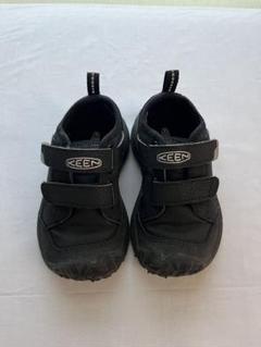 KEEN ブラック ベルト付きシューズ15cm