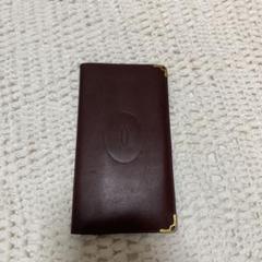 Cartier カルティエ マストライン 長財布 お札入れ 赤 ボルドー