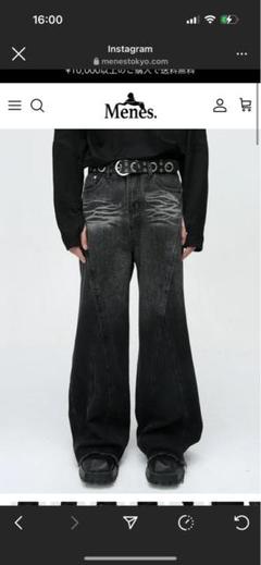 パンツ MENES Volcanic Washed Denim Pants MENES Volcanic Washed Denim Pants