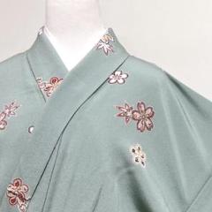 未着用　小紋　金彩　桜　楓　梅　高島屋　着物　016k