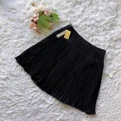 ✨タグ付き✨ (67/M相当) ひざ丈スカート プリーツ シフォン ガーリー 黒