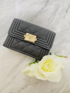 CHANEL ボーイシャネル キャビアスキン コンパクトウォレット CHANEL⭐︎ボーイシャネル⭐︎キャビアスキン⭐︎コンパクト