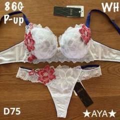サルート ミュージカル女優 B75&ソングM PI P-up 82G 新品タグ付 新品 タグ付き サルート 86 WH D75 P-upブラ&ソングM - メルカリ