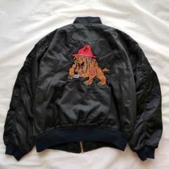 90s ヴィンテージ MA-1フライトジャケットUSMC ナイロン 短丈 刺繍 90s ヴィンテージ MA-1フライトジャケットUSMC ナイロン 短丈