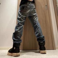VILLAND ギャル男 y2k グランジ フェード スタッズ デニムパンツ