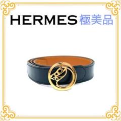 エルメス ホースバックル ベルト シュバルツ レディース メンズ ブラック 美品 エルメス ホースバックル ベルト シュバルツ レディース メンズ