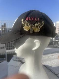 Gucci felt bee cap navy ミケーレ期