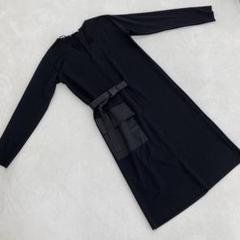 売れ筋がひ新作！ ZARA ベーシック S ブラック ベルトポケット 長袖ワンピース ワンピース