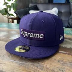 supreme new era 2020 BOX LOGO キャップ パープル Supreme $1M Metallic Box Logo New Era (SS20) - $48