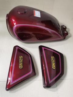 【送料無料】GN125H ワインレッド タンク サイドカバーセット 2025年最新】GN125 サイドカバーの人気アイテム - メルカリ