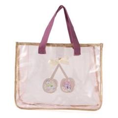 新品☆プティマイン スパンコール入りクリアバッグ【SWIM】