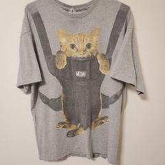 DELTA 抱っこ紐 茶トラ猫 アニマルTシャツ MEOW ベイビー