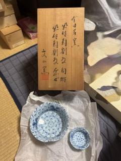 源右衛門　染付菊割文　5客セット 源右衛門染付菊割文5客セット
