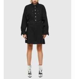 ディーゼルフックシャツワンピーススタッズチュニック○美品○