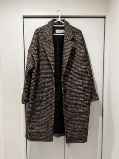 COUTURE D'ADAM チェック柄オーバーサイズコート サイズ不明