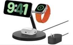 Belkin 3 in 1 MagSafe充電器 最大15W高速充電 ワイヤレス