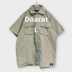 DOARAT ドゥアラット　ノーカラーナイロンジャケット　1　日本製　ベージュ DOARAT ドゥアラット ノーカラーナイロンジャケット 1 日本製