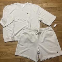 GAP ホワイト トレーナー・ショートパンツ セットアップ L GAP ホワイト トレーナー・ショートパンツ セットアップ L