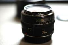 【最終値下げ】CANON EF35ｍｍF2　プロテクター・フード付き※望遠側不良 最終値下げ】CANON EF35mmF2 プロテクター・フード付き※望遠側