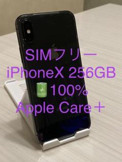交換美品 SIMフリー iPhoneX 256 バッテリー100%