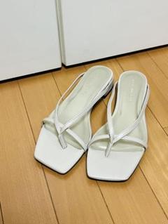 新品　CIAOPANIC TYPY メタリック　サンダル　アイボリー　25㎝