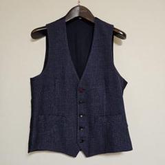 LARDINI　ラルディーニ　スーツベスト　カシミヤ混　ブラウン　チェック　ジレ LARDINI ラルディーニ スーツベスト カシミヤ混 ブラウン