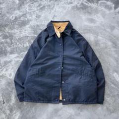 80s LLBean チンスト付き ナイロン コーチ ジャケット 80s LLBean コーチジャケット ナイロン チンスト ネイビー 古着
