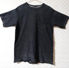 45R 希少柄ドルマン カットソー プルオーバー インディゴ　Tシャツ 45R 希少柄ドルマン カットソー プルオーバー インディゴ T